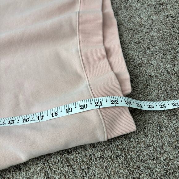 Pact V-Neck Courtside Sweatshirt Sz Medium Pink Organic Cotton Sustainable - Picture 3 of 8